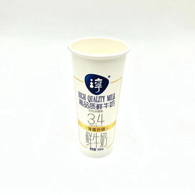 生物分解性のIndividual Frozen Paper Yogurt Cup ODM 6oz PPのPE Food Grade